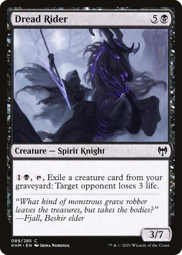 Dread Rider 89 card from Kaldheim