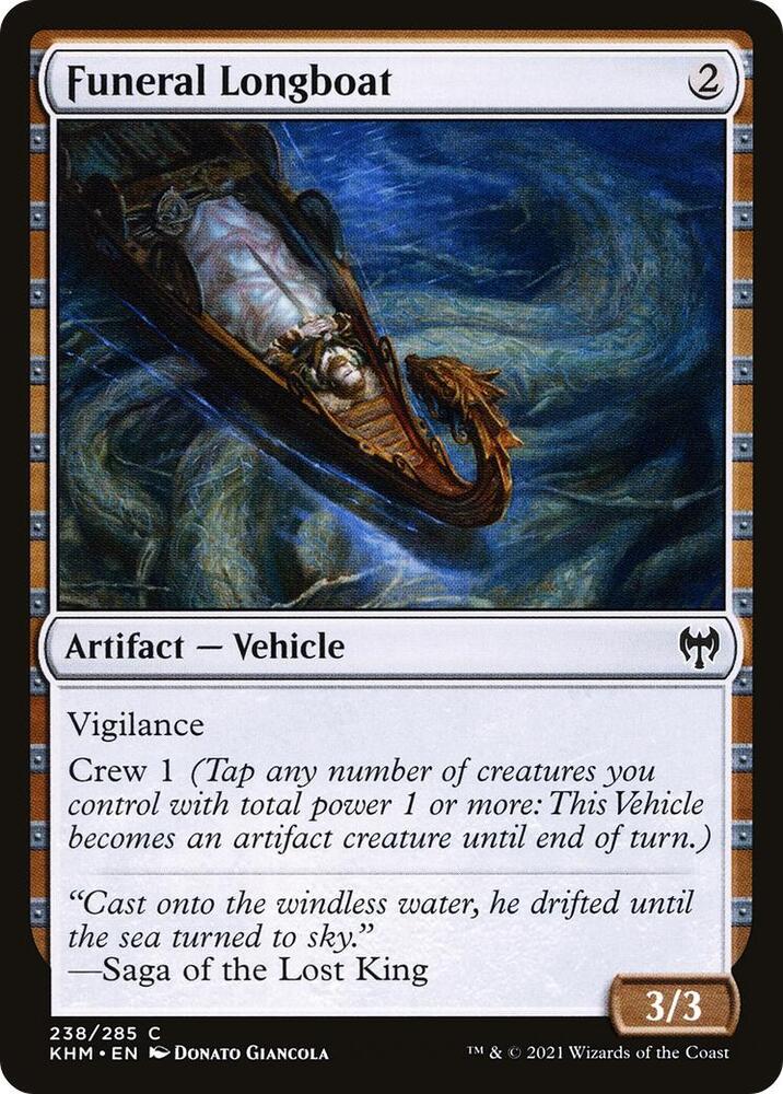 Funeral Longboat 238 card from Kaldheim