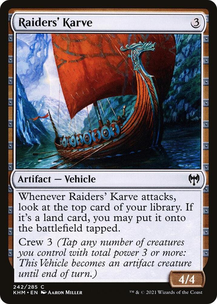 Raiders' Karve 242 card from Kaldheim
