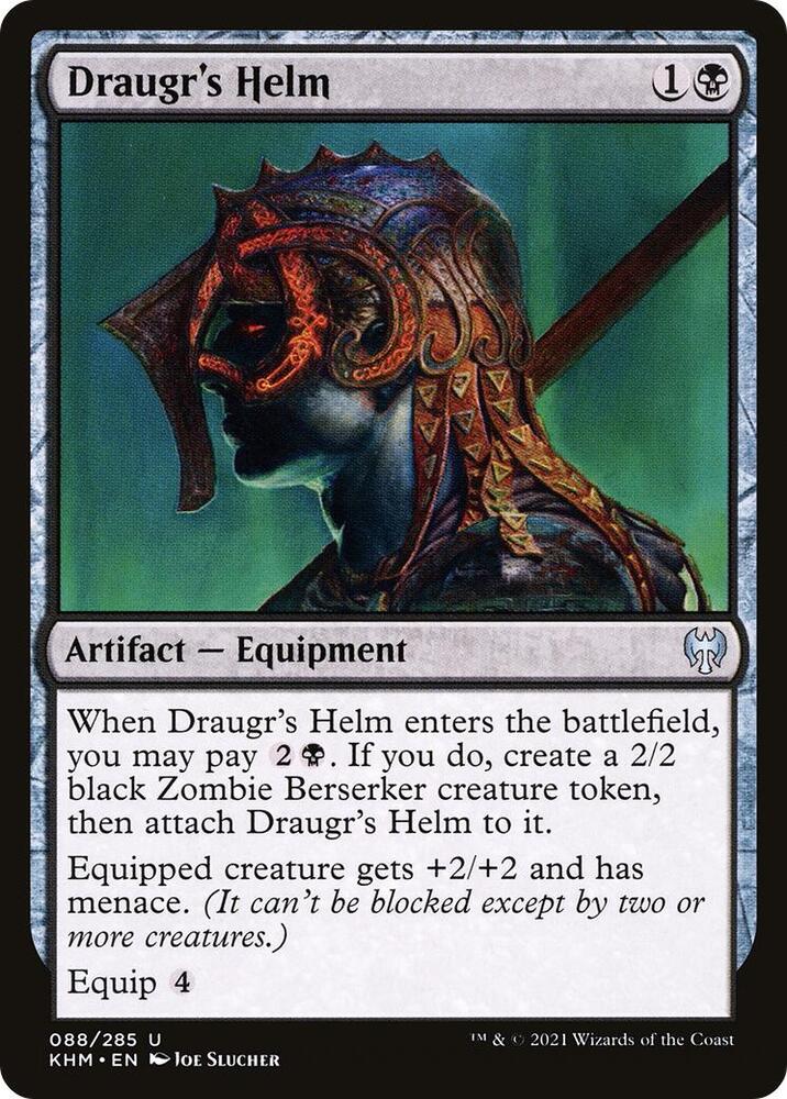 Draugr's Helm 88 card from Kaldheim