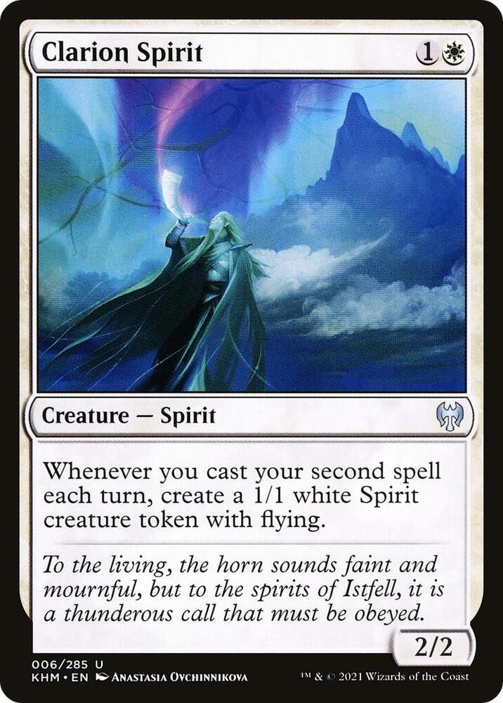 Clarion Spirit 6 card from Kaldheim