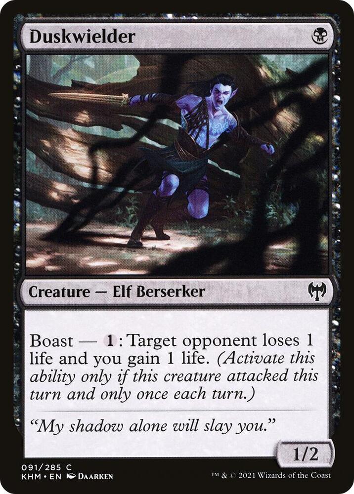 Duskwielder 91 card from Kaldheim