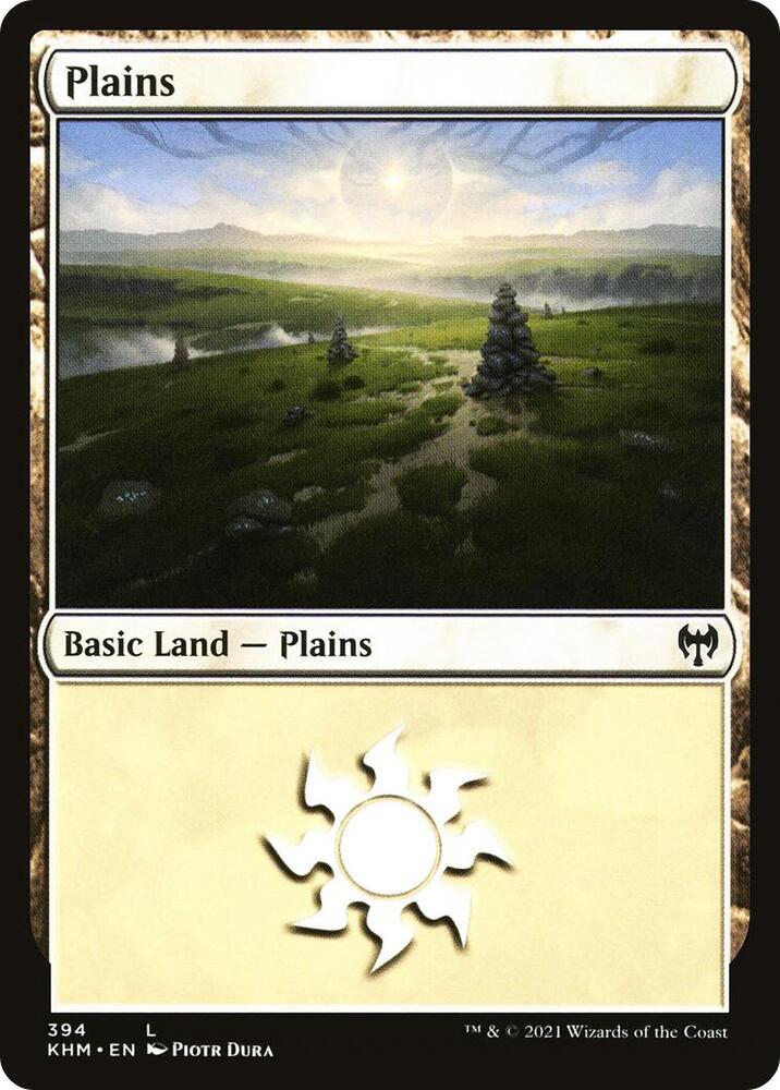 Plains 394 card from Kaldheim