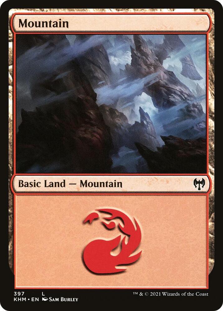 Mountain 397 card from Kaldheim
