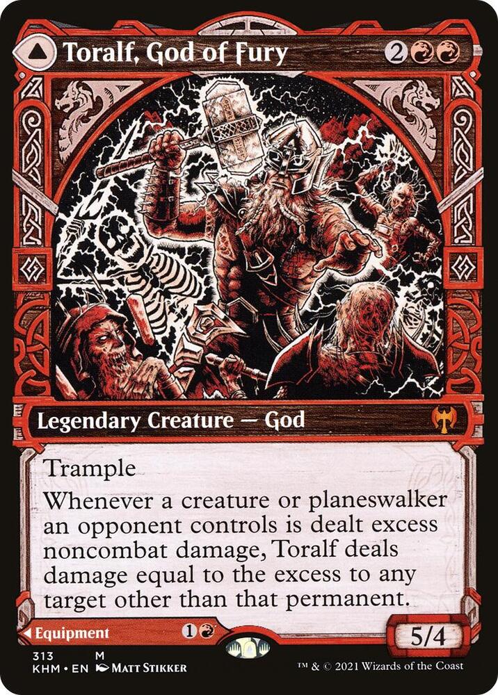 Toralf, God of Fury (Showcase) 313 card from Kaldheim