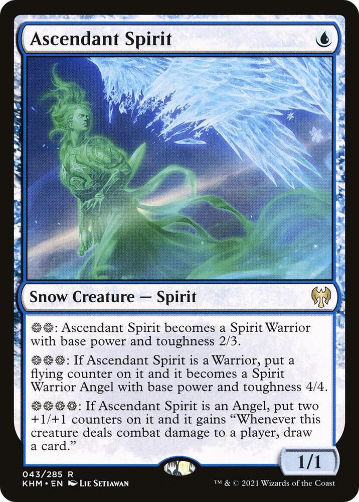 Ascendant Spirit 43 card from Kaldheim