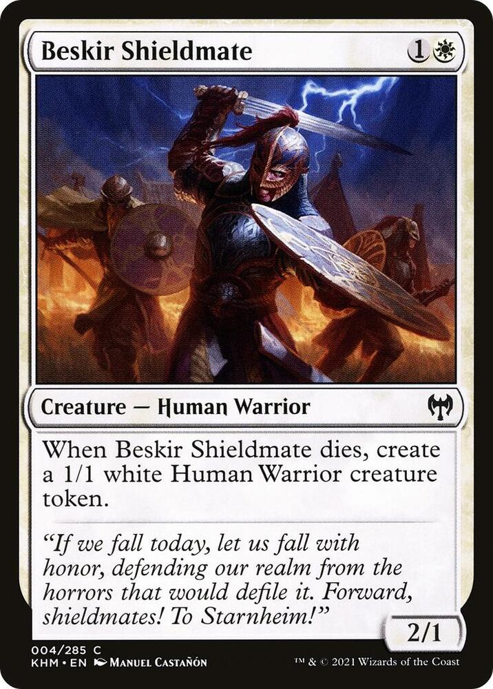 Beskir Shieldmate 4 card from Kaldheim