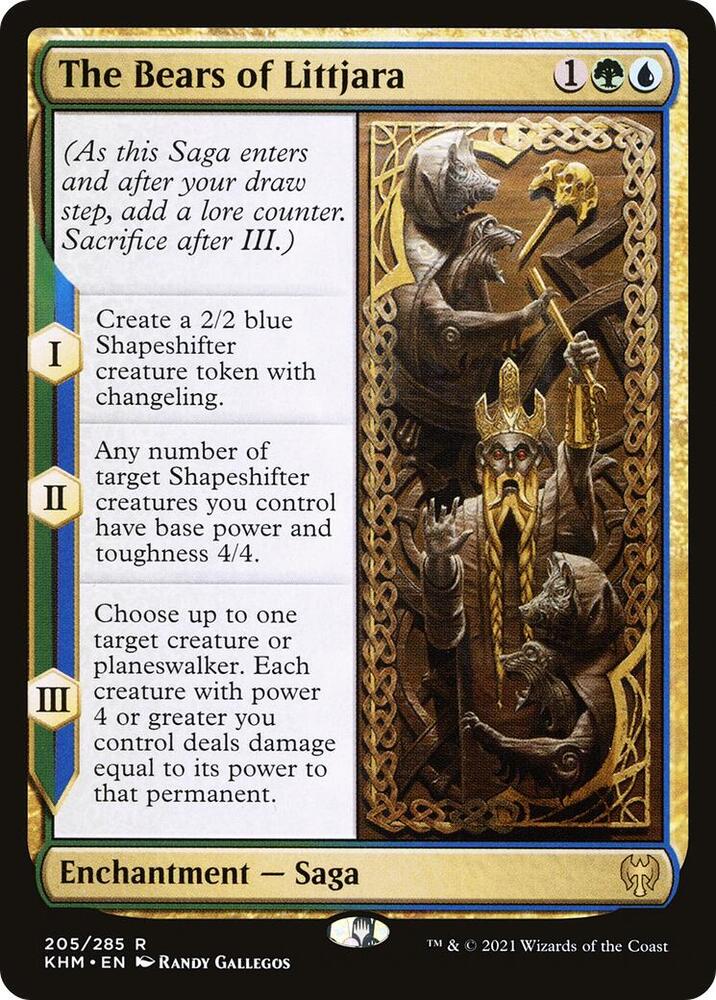 The Bears of Littjara 205 card from Kaldheim