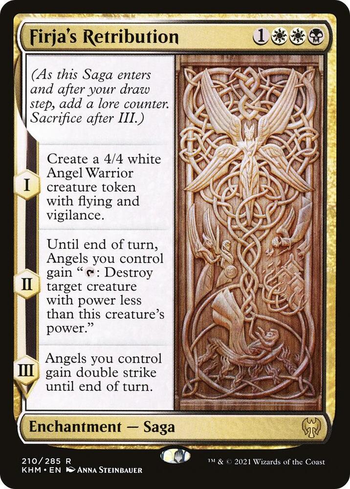 Firja's Retribution 210 card from Kaldheim