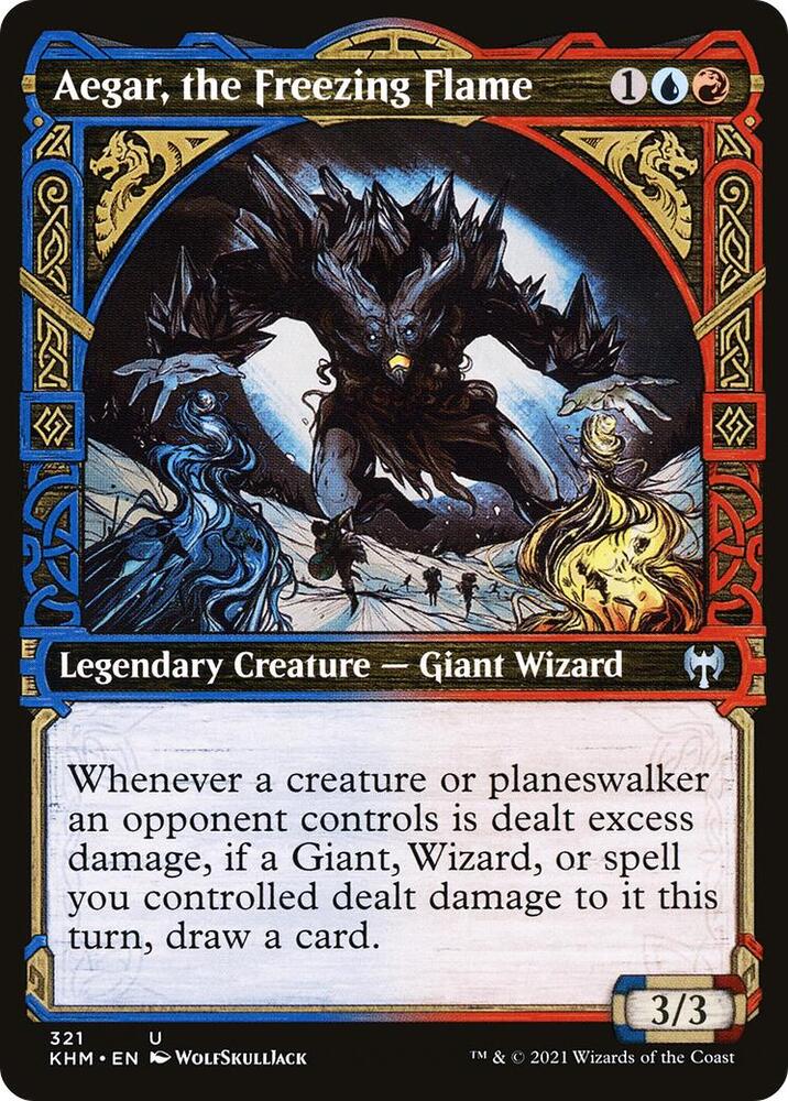 Aegar, the Freezing Flame (Showcase) 321 card from Kaldheim