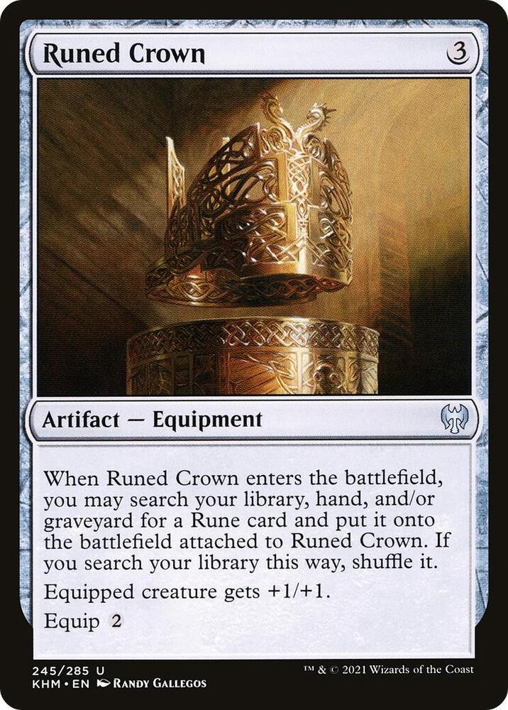 Runed Crown 245 card from Kaldheim