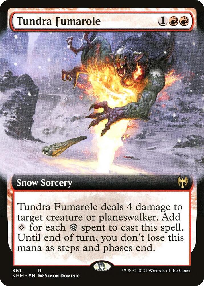 Tundra Fumarole (Extended Art) 361 card from Kaldheim