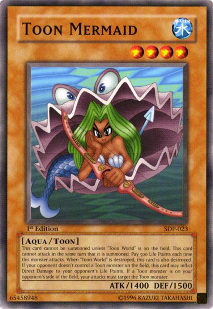 Toon Mermaid SDP-023 card from Starter Deck: Pegasus