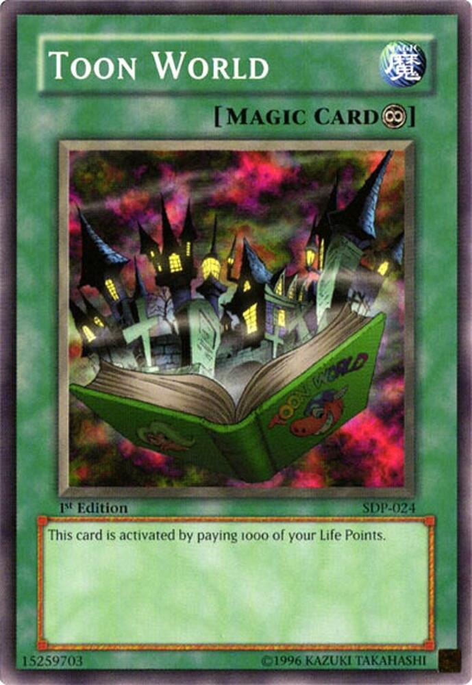 Toon World SDP-024 card from Starter Deck: Pegasus