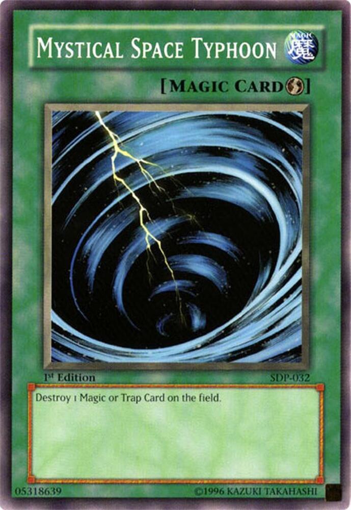 Mystical Space Typhoon SDP-032 card from Starter Deck: Pegasus