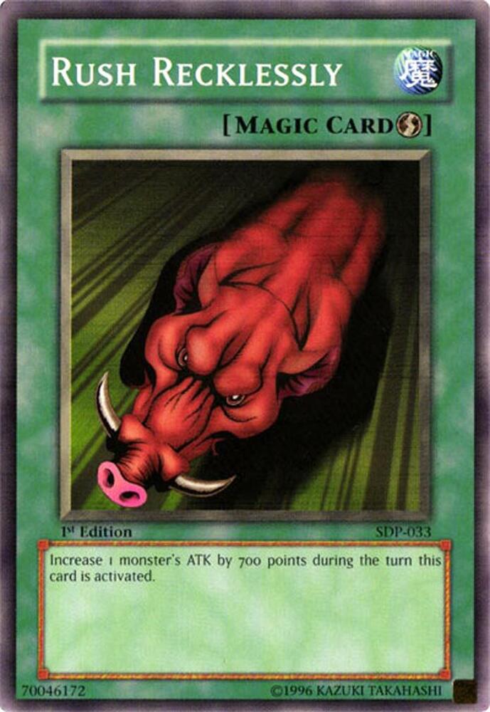 Rush Recklessly SDP-033 card from Starter Deck: Pegasus