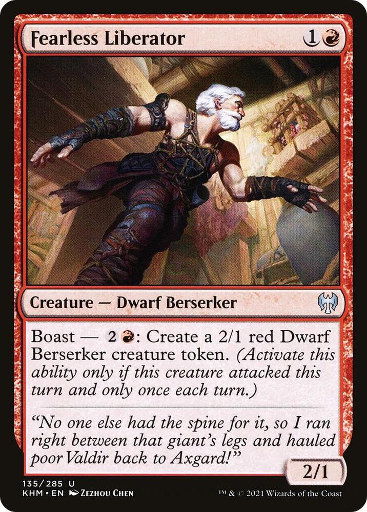 Fearless Liberator 135 card from Kaldheim