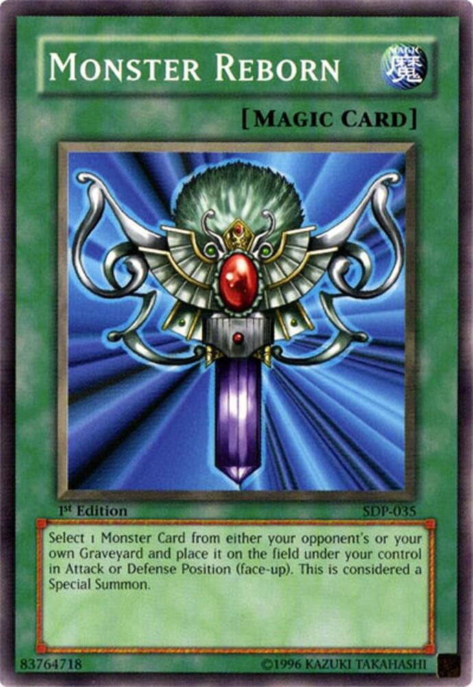 Monster Reborn SDP-035 card from Starter Deck: Pegasus