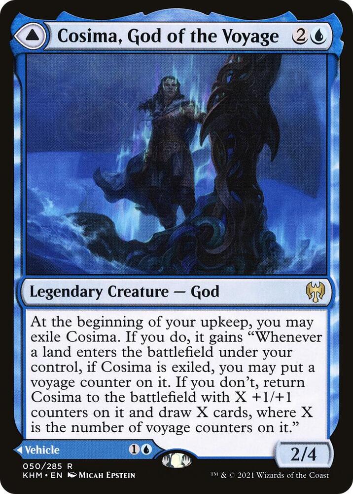 Cosima, God of the Voyage 50 card from Kaldheim