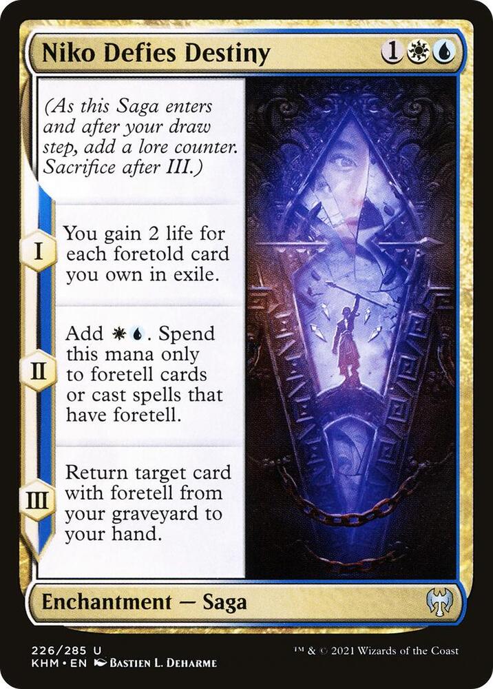 Niko Defies Destiny 226 card from Kaldheim