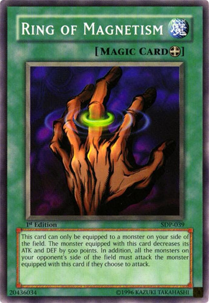 Ring of Magnetism SDP-039 card from Starter Deck: Pegasus