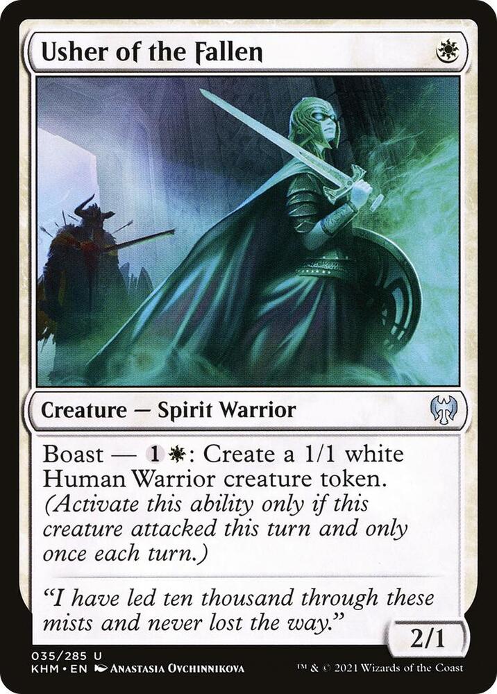 Usher of the Fallen 35 card from Kaldheim