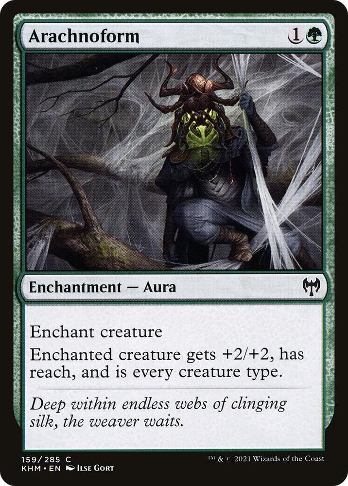 Arachnoform 159 card from Kaldheim