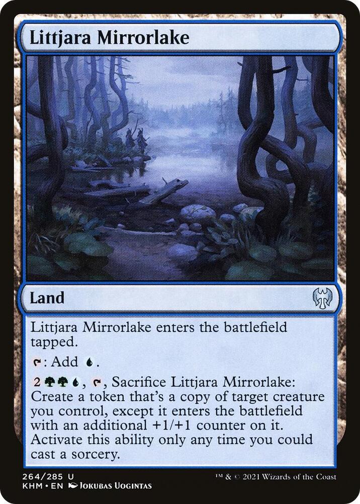 Littjara Mirrorlake 264 card from Kaldheim