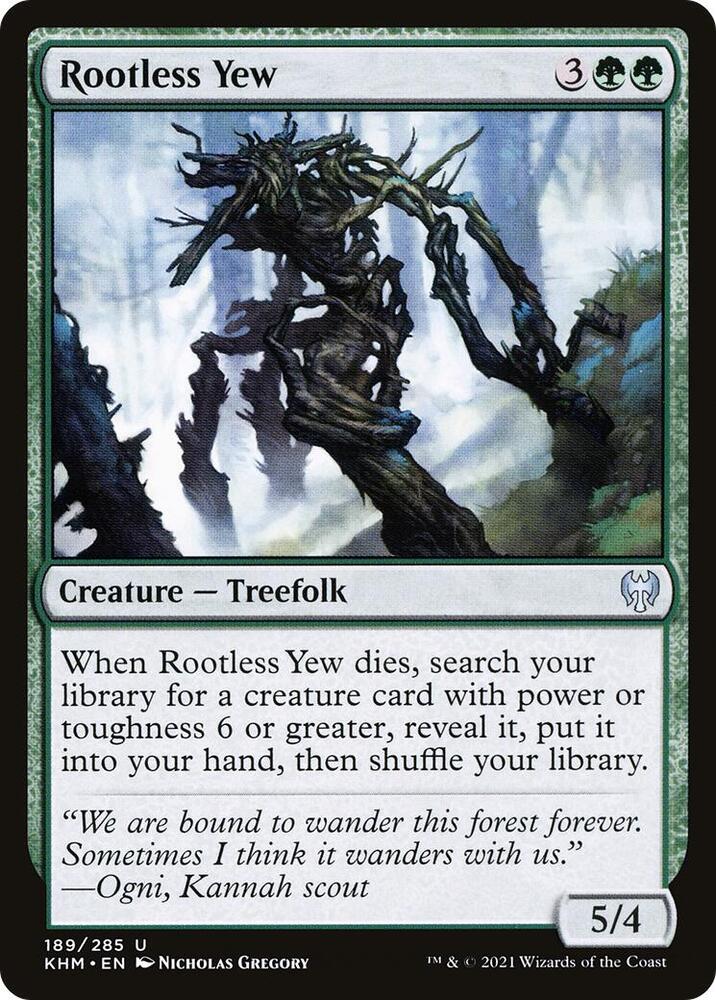 Rootless Yew 189 card from Kaldheim