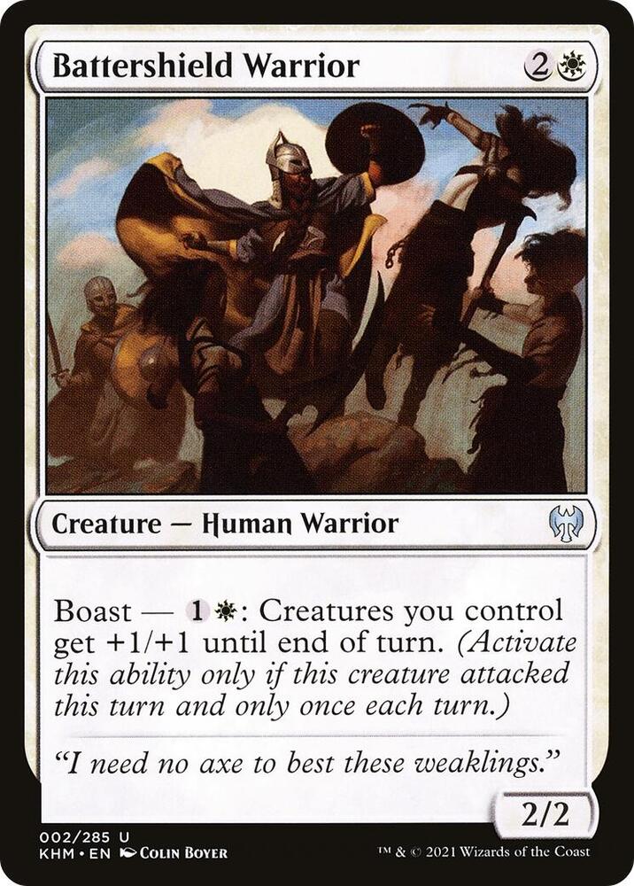 Battershield Warrior 2 card from Kaldheim