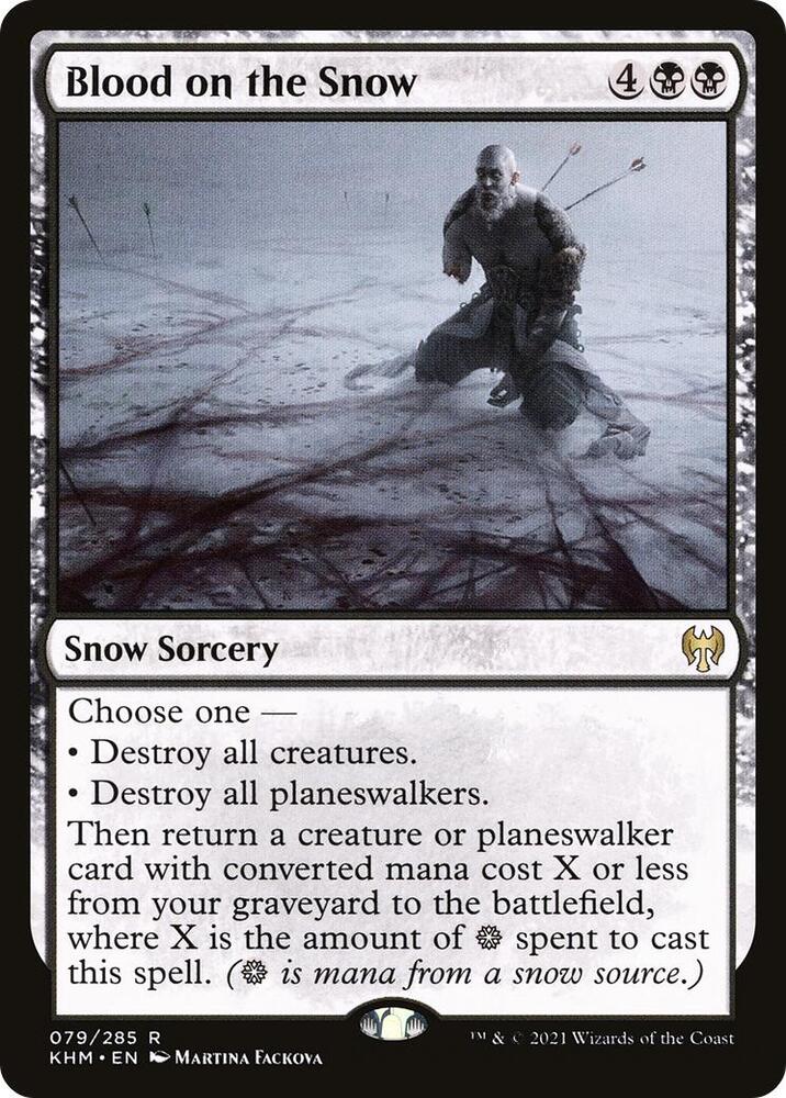 Blood on the Snow 79 card from Kaldheim