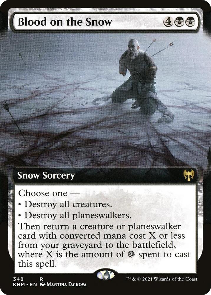 Blood on the Snow (Extended Art) 348 card from Kaldheim