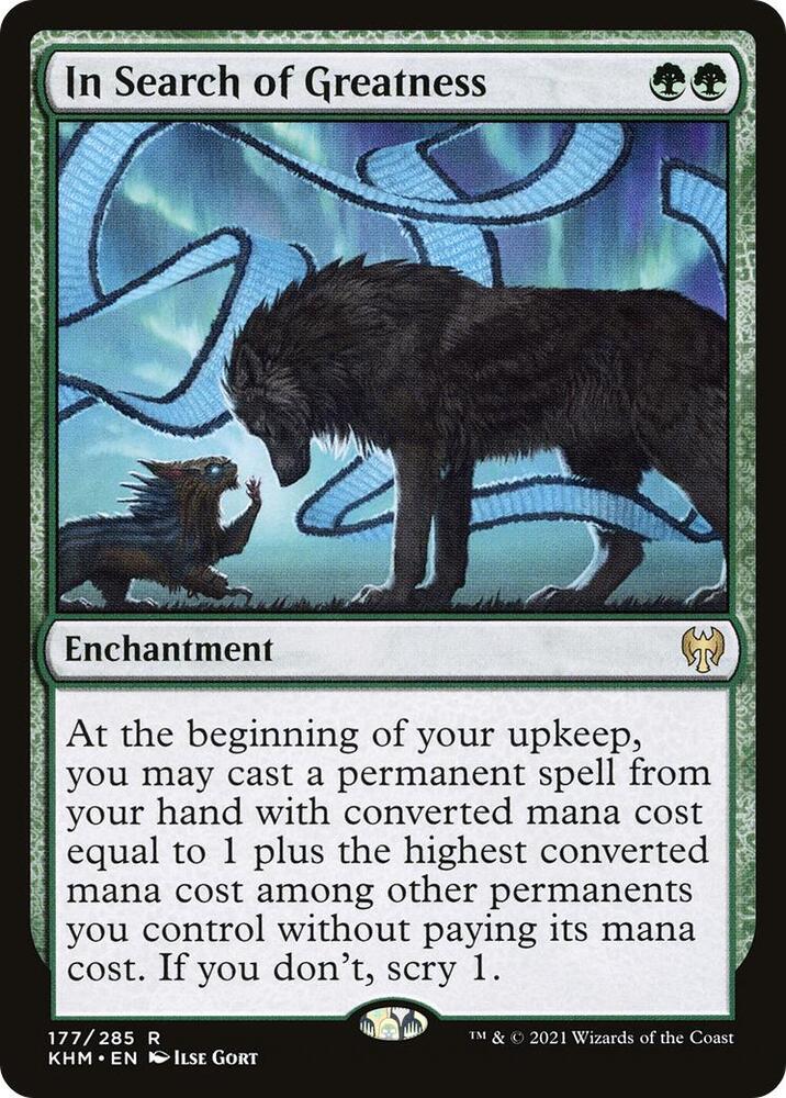 In Search of Greatness 177 card from Kaldheim