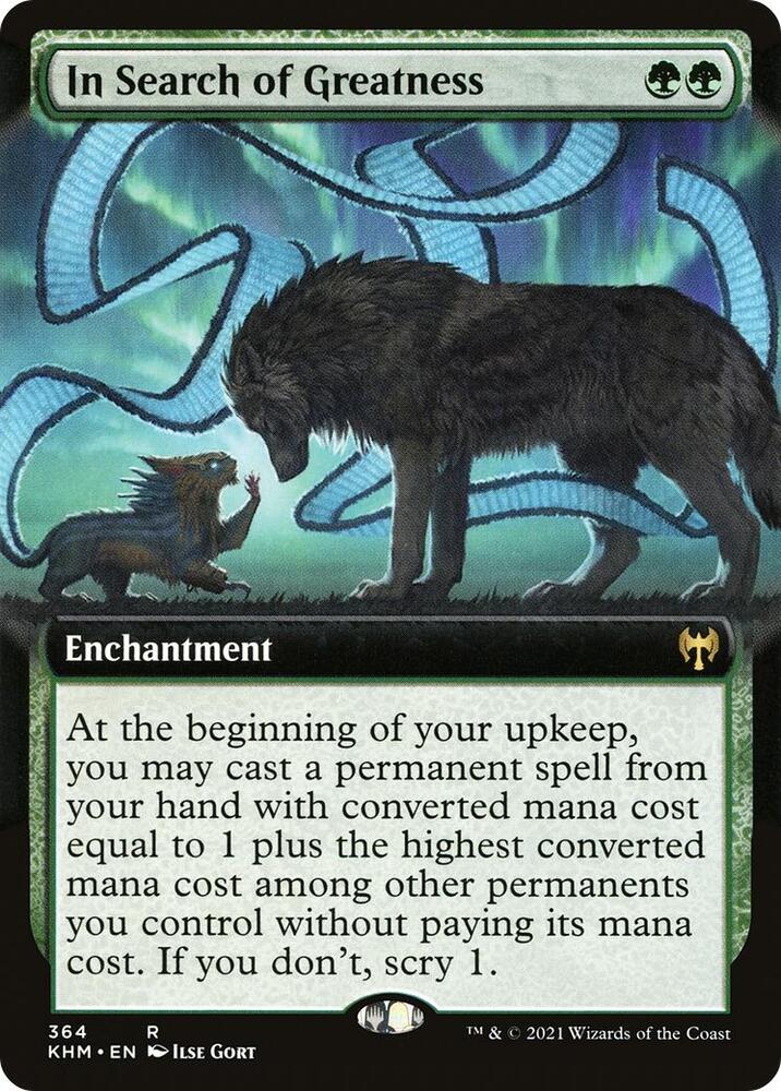 In Search of Greatness (Extended Art) 364 card from Kaldheim