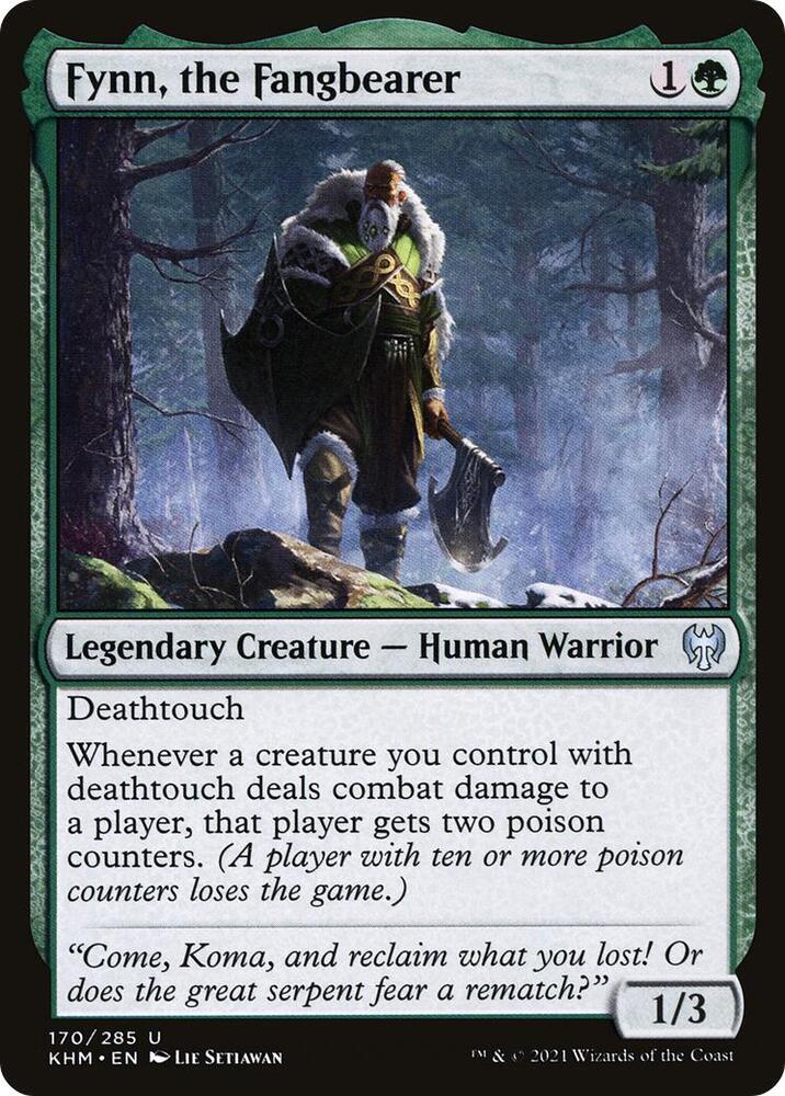 Fynn, the Fangbearer 170 card from Kaldheim