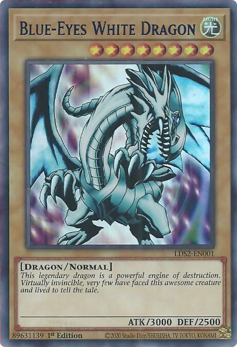 Blue-Eyes White Dragon (Blue) LDS2-EN001 card from Legendary Duelists: Season 2