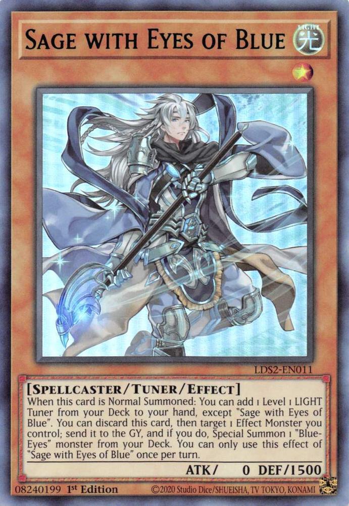 Sage with Eyes of Blue (Green) LDS2-EN011 card from Legendary Duelists: Season 2