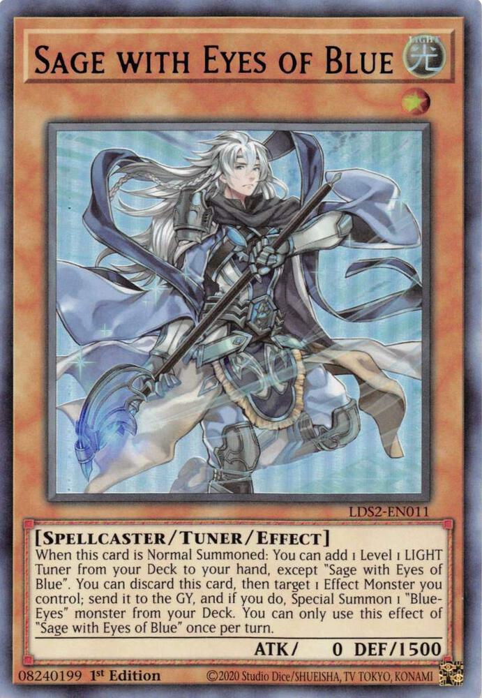 Sage with Eyes of Blue (Purple) LDS2-EN011 card from Legendary Duelists: Season 2