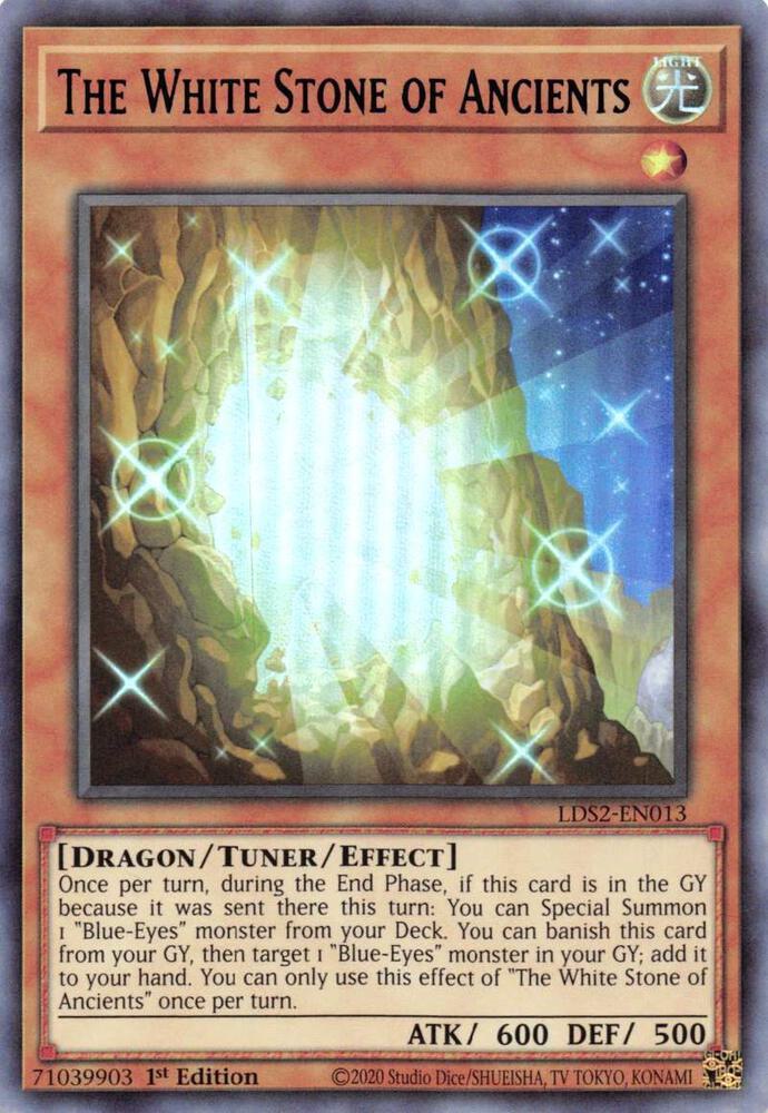 The White Stone of Ancients (Blue) LDS2-EN013 card from Legendary Duelists: Season 2