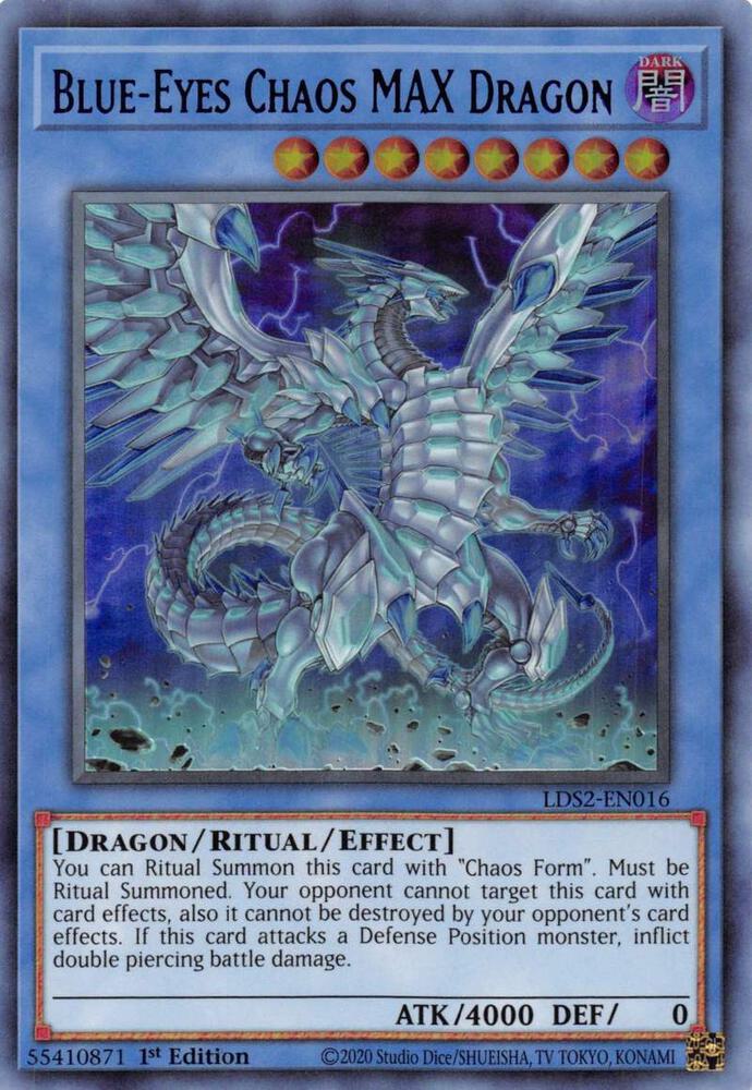 Blue-Eyes Chaos MAX Dragon (Purple) LDS2-EN016 card from Legendary Duelists: Season 2