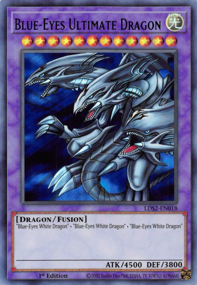 Blue-Eyes Ultimate Dragon (Purple) LDS2-EN018 card from Legendary Duelists: Season 2