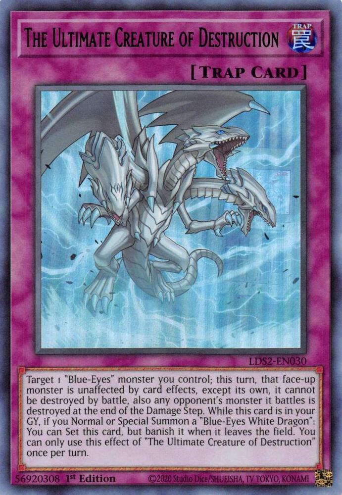 The Ultimate Creature of Destruction (Green) LDS2-EN030 card from Legendary Duelists: Season 2