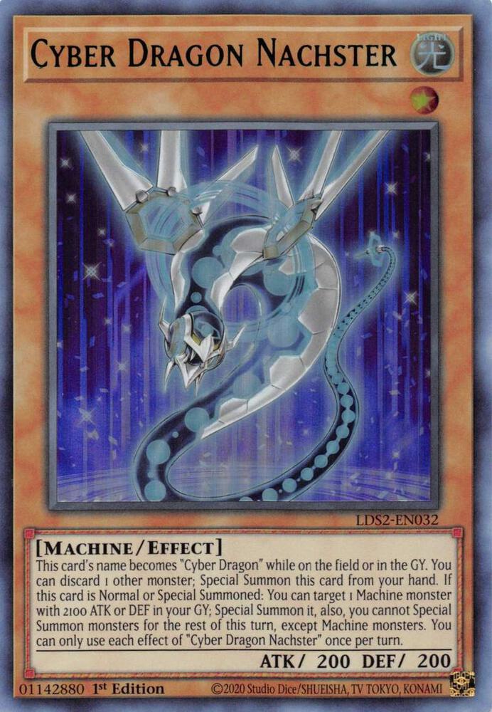 Cyber Dragon Nachster (Green) LDS2-EN032 card from Legendary Duelists: Season 2
