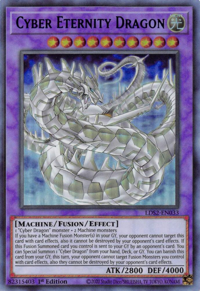 Cyber Eternity Dragon (Blue) LDS2-EN033 card from Legendary Duelists: Season 2