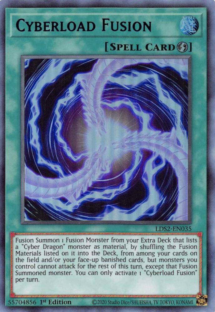 Cyberload Fusion (Blue) LDS2-EN035 card from Legendary Duelists: Season 2