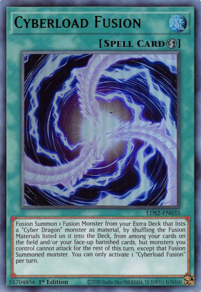 Cyberload Fusion (Green) LDS2-EN035 card from Legendary Duelists: Season 2