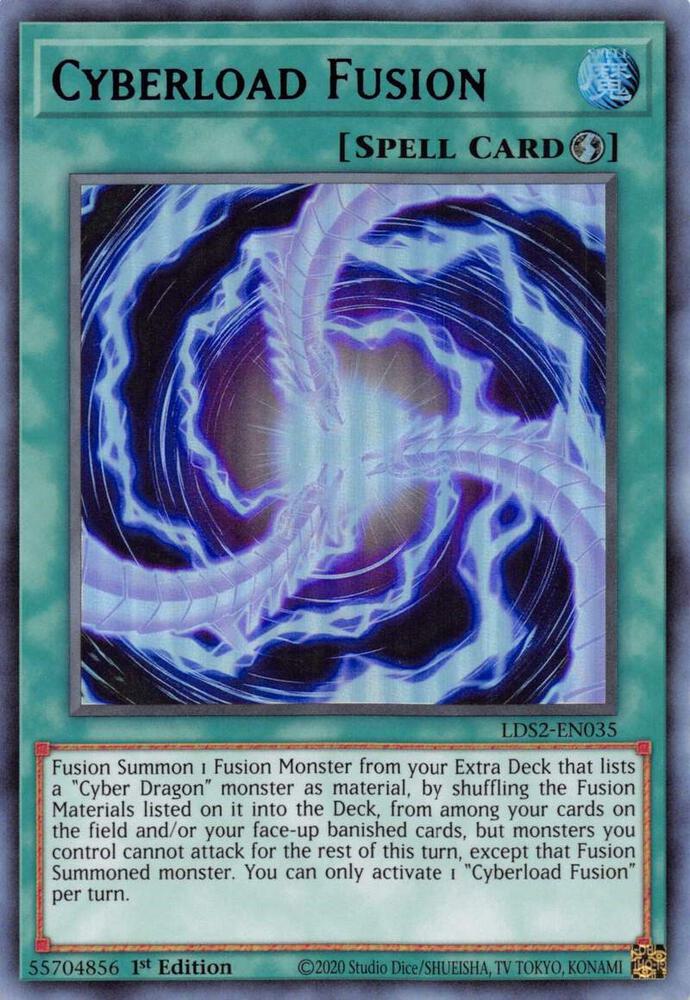 Cyberload Fusion (Purple) LDS2-EN035 card from Legendary Duelists: Season 2