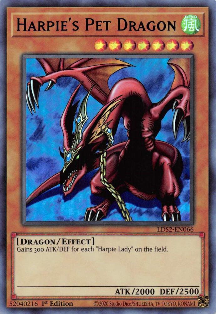 Harpie's Pet Dragon (Blue) LDS2-EN066 card from Legendary Duelists: Season 2