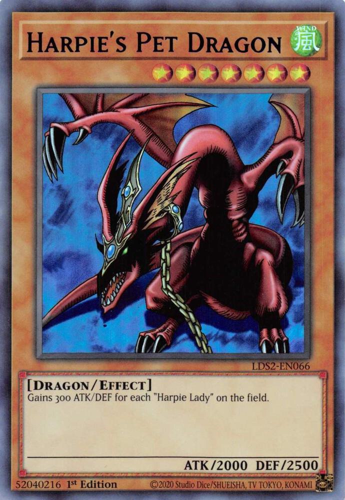 Harpie's Pet Dragon (Purple) LDS2-EN066 card from Legendary Duelists: Season 2