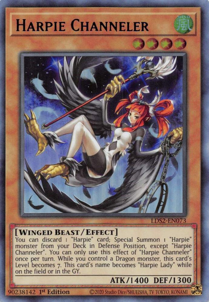 Harpie Channeler (Blue) LDS2-EN073 card from Legendary Duelists: Season 2